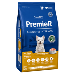 Premier Ambientes internos cachorro talla pequeña pollo y salmón